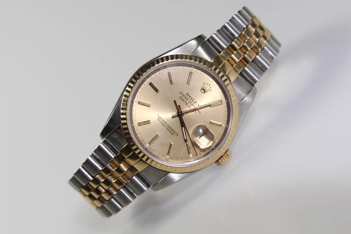 Rolex Datejust watch in steel and gold
